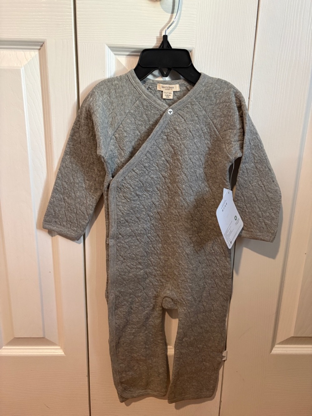 Burt’s Bees Quilted Baby Coverall Romper 6-9 months